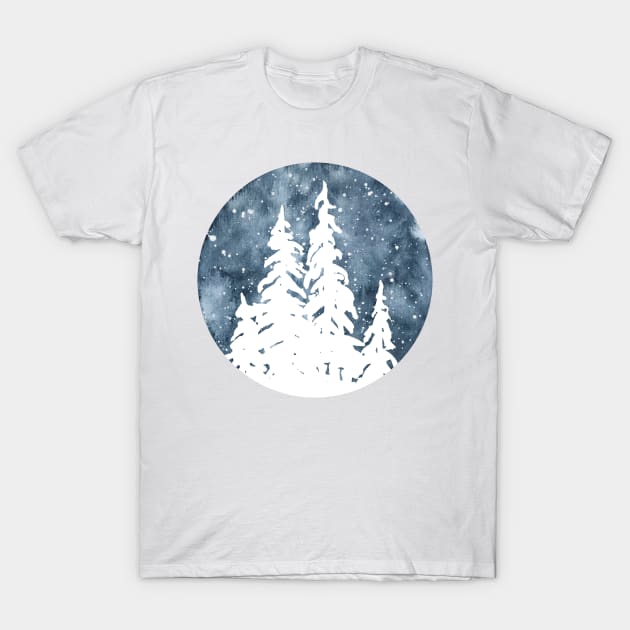 Night sky silhouettes T-Shirt by foxeyedaisy